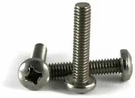 Metric Class 4.8 Machine Screw, Pan Head Phillips, Sems, Zinc Cr+3