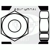 Heavy Hex Jam Nut, A563 Grade A, Zinc (inch)