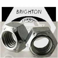 Grade C Hex All Metal Cone Locknut, Zinc/wax Cr+3 (inch)