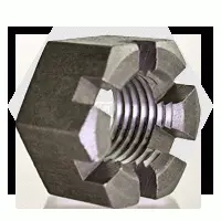 Heavy Hex Slotted Nut Plain (inch)