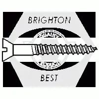 6 x 1 3/4in ROUND SLOT WOOD SCREW ZINC