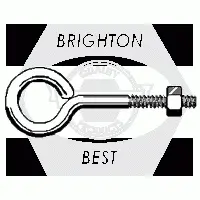 Eye Bolts W/ Hex Nuts, Steel, Zinc Cr+3 (inch)