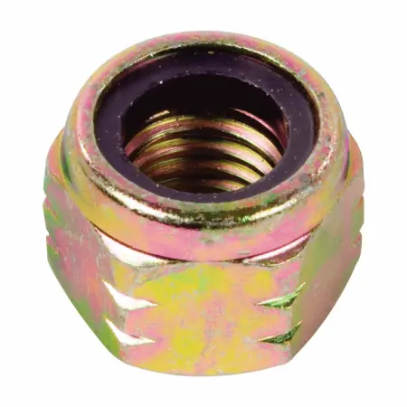 Grade C Hex All Metal Cone Locknut, Taiwan, Zinc/wax Cr+3 (inch)