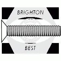 M2-0.40 x 10 MM METRIC DIN 965A Class 4.8 Machine Screw, Flat Head Phillips, Zinc CR+3