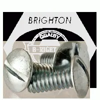Machine Screw, Truss Head Slotted, Zinc Cr+3 (inch)