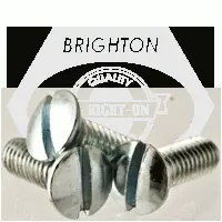 Machine Screw, Oval Head Slotted, Zinc Cr+3 (inch)