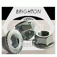 Metric Class 8 Hex Serrated Flange Locknut, Din 6923, Zinc Cr+3