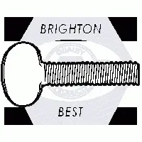 Thumb Screw, Type B, No Shoulder, Zinc Cr+3 (inch)