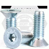 Metric 12.9 Flat Socket Cap, Din 7991, Zinc Cr+6, Alloy