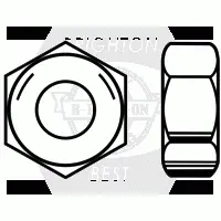 Grade 5 Hex Nut, Plain (inch) (USA)