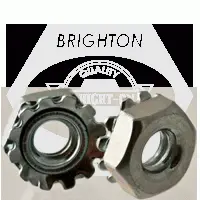 External Tooth Keps Hex Locknut, Zinc Cr+3 (inch)