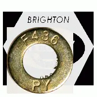 F436 Structural Flat Washer, Zinc/yellow Cr+6 (inch)