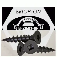 Particle Board Screw, Flat Head, Square Drive, Black Phos, Hardened (inch)