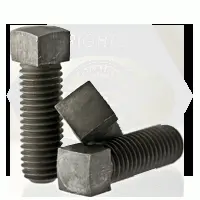 Cone Point Square Head Set Screw, Case Hardened, Plain (inch)