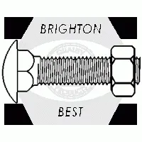 Carriage Bolts A307 Grade A, W / Hex Nut, Zinc Cr+3 (inch)