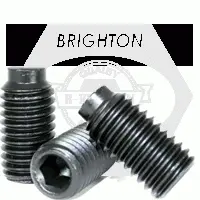 3/8in-16 x 1 1/4in Half Dog Socket Set Screws, Thermal Black Oxide, Alloy (Inch) UNC