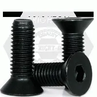 M8 X 1.25 X 50 METRIC FLAT SOCKET CAP SCREW THERMAL BLACK OXIDE