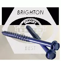 Concrete Screw, Blue Finish, Low Carbon (inch)