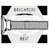 Elliptical Head Plow Bolts, Grade 5, Zinc Cr+3 (inch)