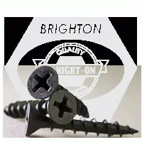 Particle Board Screw, Flat Head, Phillips, Black Phos, Hardened (inch)