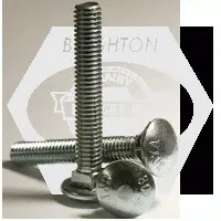 Carriage Bolts, A307 Grade A, Zinc Cr+3, Low Carbon (inch)