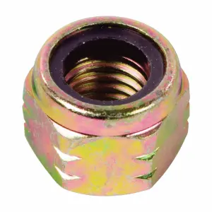 Grade C Hex All Metal Cone Locknut, Taiwan, Zinc/wax Cr+3 (inch)