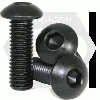 Button Socket Cap, Thermal Black Oxide, Alloy (inch)
