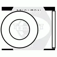USA F436 Structural Flat Washer, Hdg (inch)