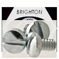 Machine Screw, Binder Undercut Slotted, Zinc Cr+3 (inch)