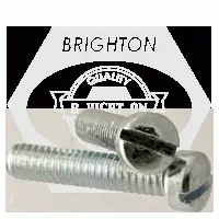 Machine Screw, Fillister Head Slotted, Zinc Cr+3 (inch)