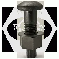 7/8in-9 x 2 3/4in Tc Bolt A325 Round Head Plain W/ A563 DH Heavy Hex Nut & F436 Washer (Inch)