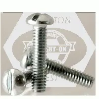3/8in-16 x 4in Machine Screw, Round Head Slotted, Zinc CR+3 (Inch)