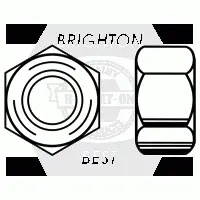 Grade C Heavy Hex Nut, A563, Zinc Cr+3 (inch)