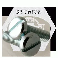 Machine Screw, Pan Head Slotted, Zinc Cr+3 (inch)