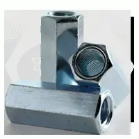 Hex Coupling Nut, A563 A, Zinc Cr+3 (inch)