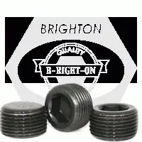 Pipe Plugs, Hex Dry Seal 3/4 Taper, Black, Alloy (USA) (inch)