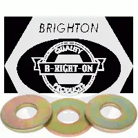 Uss Flat Washer (USA), Thru Hardened, Zinc/yellow (inch)
