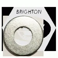 Uss Flat Washer, Zinc Clear Cr+3, Low Carbon (inch)