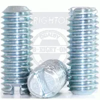 5/16in-18 x 1 1/4in SLOTTED SET SCREWS COARSE ALLOY CS HARDEN ZINC