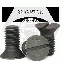 3/4in-10 x 1 3/4in Slotted Flat Countersunk Head Cap Screw, Plain, Low Carbon (Inch)