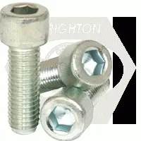 3/8in-24 x 7/8in (FT) SOCKET HEAD CAP SCREWS FINE ALLOY ZINC-BAKE CR+3