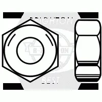 Grade 5 Hex Nut, Zinc Cr+3 (inch) (USA)