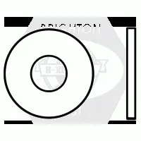 Flat Washers, Solid Brass (inch)