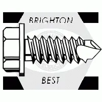 1/4in-14 x 3in Proferred Self Drilling Screws, Zinc CR+3 (Inch)