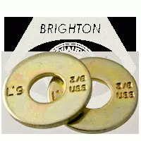 Uss L9 Tension Flat Washers Pattern Zinc & Yellow Cr+3 (USA) (inch)