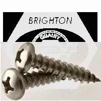 Self Tapping Screw, Phillips Pan Head, Type A, Stainless Steel 18 8 (inch)