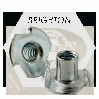 3 & 4 Prong Tee Nut, Zinc Cr+3 (inch)