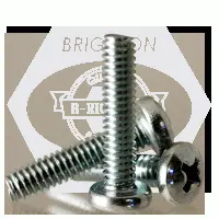 1/4in-20 x 1 1/4in Machine Screw, Pan Head Phillips, Zinc CR+3 (Inch)