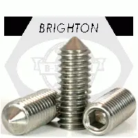 10-24 x 3/16in SOCKET SET SCREWS CONE POINT COARSE STAIN A2 (18-8)