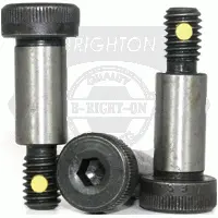 1/2in-3/8-16 x 3 1/4in Socket Shoulder Screws, Nylon Pellet, Thermal Black Oxide, Alloy (Inch) UNC